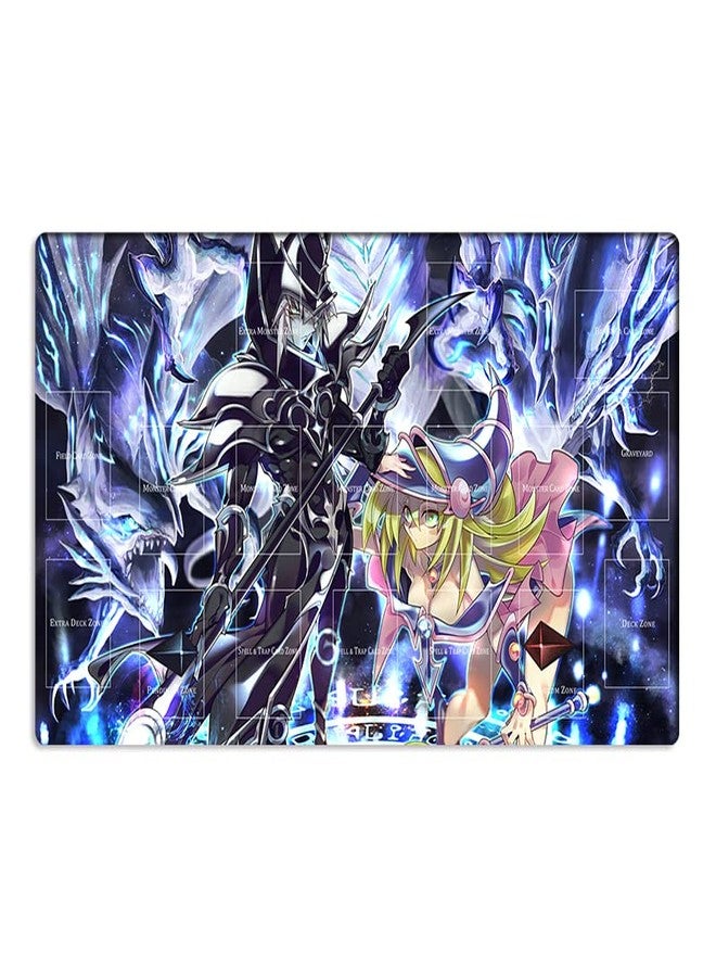 Mlikemat New Mlikemat Playmat Dark Magician Girl Dark Magician TCG CCG Trading Card Game Mat + Free Bag - Image 1